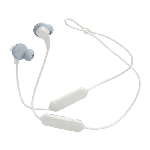 Auricular deportivo JBL Endurance Run 2 Wireless White con conexión Bluetooth, sonido JBL potente, ajuste seguro, resistencia al sudor y micrófono integrado.