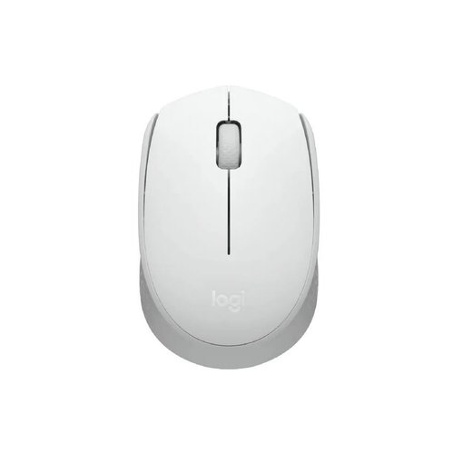 Mouse Logitech M170 inalámbrico color blanco con nano receptor USB, sensor óptico de alta precisión, diseño ambidiestro y larga duración de batería para PC y notebook.