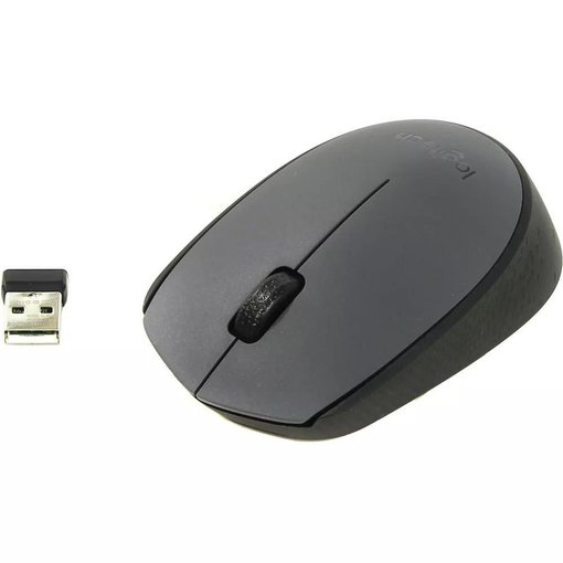Mouse Logitech M170 inalámbrico color negro con nano receptor USB, sensor óptico de alta precisión, diseño ambidiestro y larga duración de batería para PC y notebook.