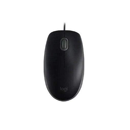 Mouse Logitech M110 Silent color negro con conexión USB, clics silenciosos, sensor óptico de alta precisión y diseño ambidiestro para PC y notebook.