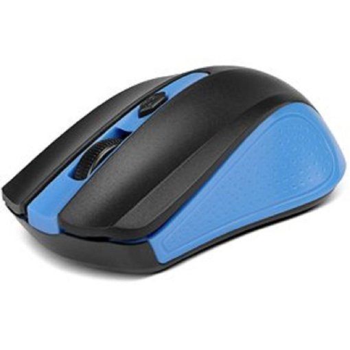 Mouse XTECH Galos XTM-310BL inalámbrico color azul con sensor óptico de hasta 1600 DPI, conexión USB 2.4 GHz, receptor Nano USB y diseño ergonómico ambidiestro para PC, notebook, oficina y uso diario