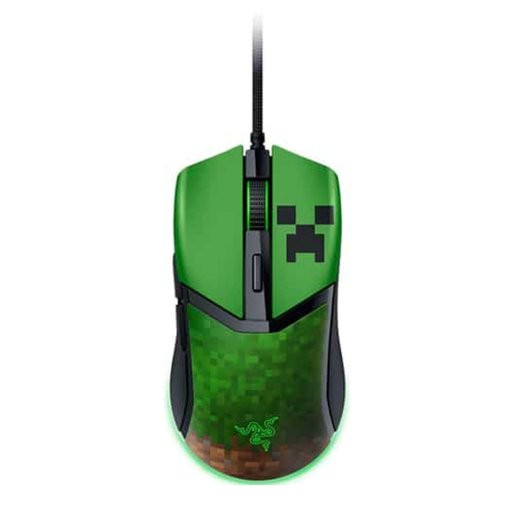 Mouse gamer Razer Cobra edición Minecraft con sensor óptico de alta precisión e iluminación RGB