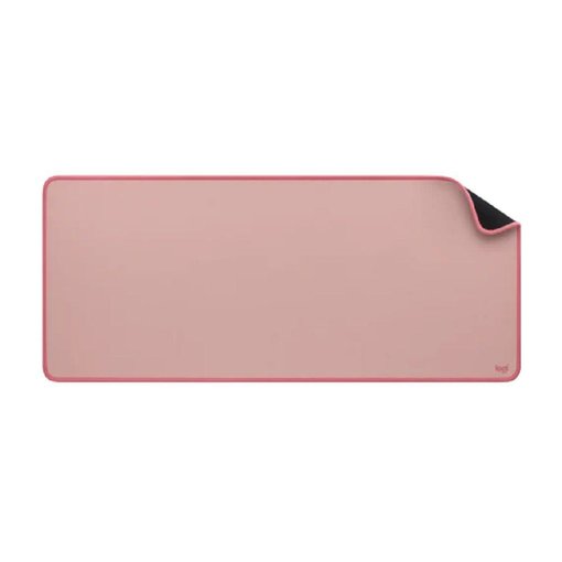 Mouse Pad Logitech Desk Mat color Darker Rose de 70 x 30 cm, superficie de tela suave con base antideslizante, ideal para teclado, mouse y escritorio.