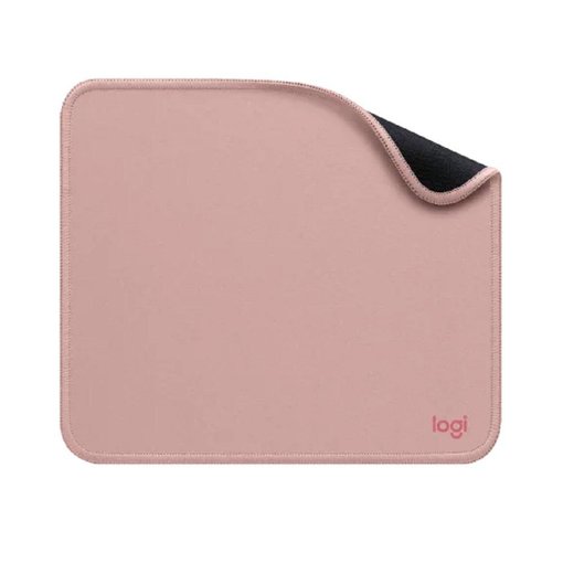 Mouse Pad Logitech color Darker Rose de 23 x 20 cm con superficie de tela de alta precisión, base de goma antideslizante y diseño resistente para uso diario.