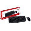 Combo Teclado y Mouse Genius Smart KM-200 USB Cableado 1000 DPI Negro