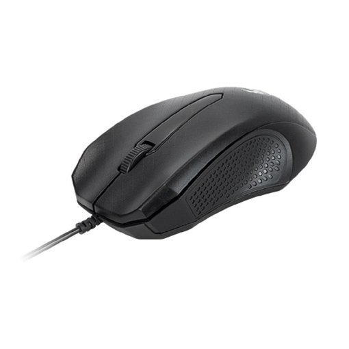 Mouse XTECH XTM-165 óptico USB negro de 1000 DPI con diseño ergonómico ambidiestro, 3 botones y rueda de desplazamiento para PC, notebook, oficina, estudio y uso diario