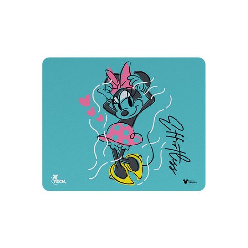 Mouse Pad XTECH Disney Minnie Mouse XTA-D100MM con diseño oficial de Minnie Mouse, superficie de tela de alta precisión y base de goma natural antideslizante para PC y notebook