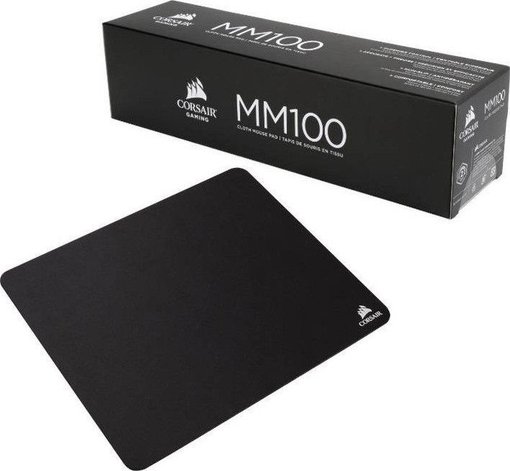 Mouse pad Corsair MM100 Cloth, modelo CH-9100020-WW, alfombrilla gamer de tela con superficie optimizada para precisión y base antideslizante