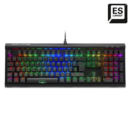 Imagen de TECLADO SHARKOON SGK60 KAILH BOX BROWN ES BLACK 404495103353