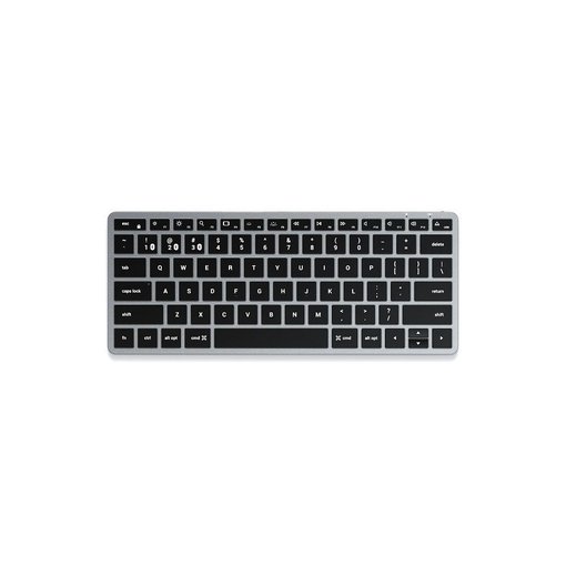 Teclado inalámbrico Satechi Slim X1 Bluetooth Español ST-BTSX1M-ES retroiluminado gris