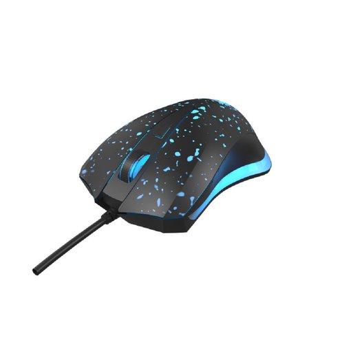 Mouse Gamer XTECH Ophidian XTM-411 USB negro con sensor óptico de hasta 3600 DPI, 6 botones e iluminación LED de 7 colores para PC gaming, eSports y alto rendimiento