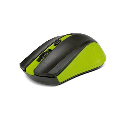 Mouse XTECH Galos XTM-310GN inalámbrico color verde con sensor óptico de hasta 1600 DPI, conexión USB 2.4 GHz, receptor Nano USB y diseño ergonómico ambidiestro para PC, notebook, oficina y uso diario