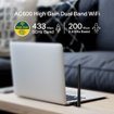 Imagen de TARJETA DE RED USB TP-LINK ARCHER T2U PLUS AC600 DOBLE BANDA CON ANTENA DE ALTA GANANCIA