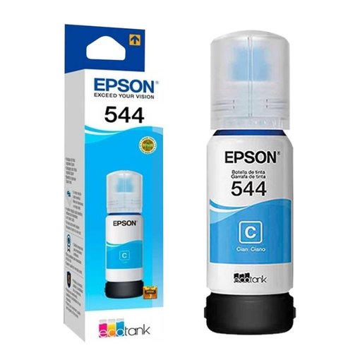 Botella de tinta Epson T544220 Cyan original para impresoras EcoTank L1110, L31110, L3150 y L5190
