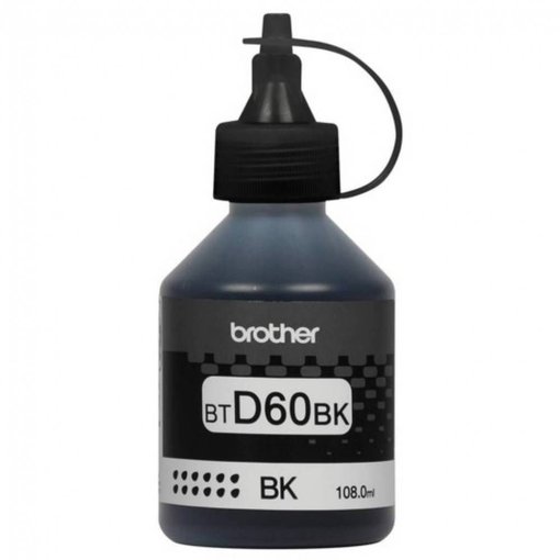 Botella de tinta Brother BTD60BK Negra original para impresoras de tanque continuo