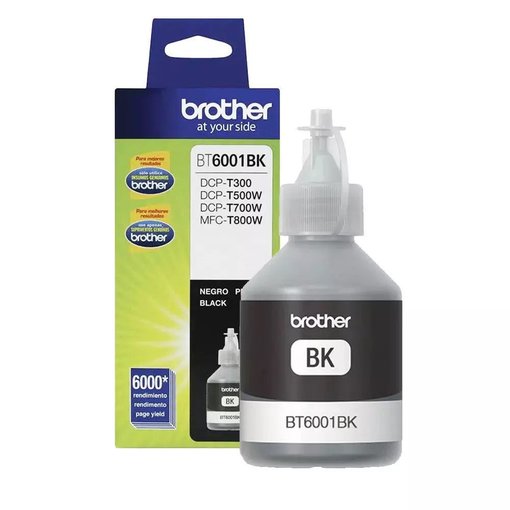 Botella de tinta Brother BT6001BK Negra original para impresoras de tanque continuo