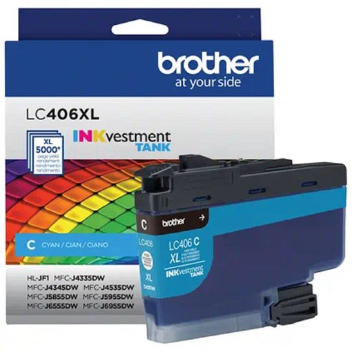 Imagen de CARTUCHO DE TINTA BROTHER CIAN LC406XL