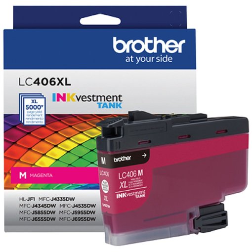 Imagen de CARTUCHO DE TINTA BROTHER LC406XL MAGENTA