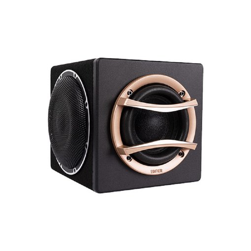 Subwoofer Edifier CW65 con sonido de graves profundos para mejorar sistemas de audio y entretenimiento multimedia