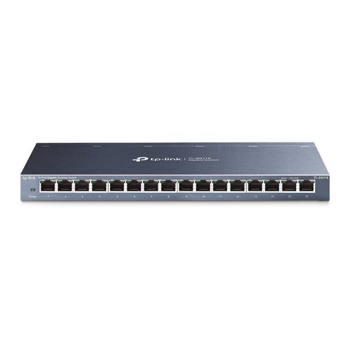 Imagen de SWITCH TP-LINK TL-SG116P GIGABIT POE+ DE 16 PUERTOS PARA REDES EMPRESARIALES