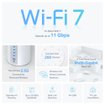 Imagen de DECO MESH TP-LINK BE65 WIFI 7 BE11000 TRIBANDA 2 PACK