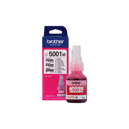 Botella de tinta Brother BT5001M Magenta original para impresoras de tanque continuo