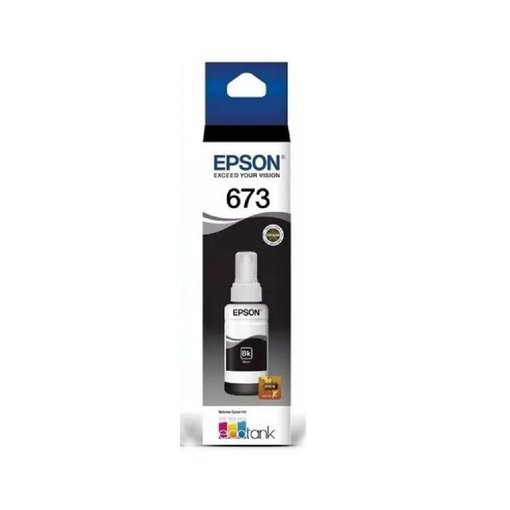 Botella de tinta Epson T673120 Negra original para impresoras EcoTank
