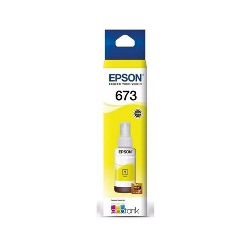 Botella de tinta Epson T673420 Amarilla original para impresoras EcoTank