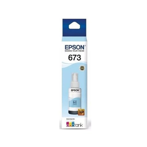 Botella de tinta Epson T673520 Light Cyan original para impresoras EcoTank