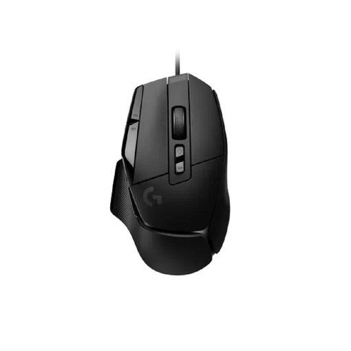 Mouse Logitech G502 X Gaming color negro con conexión USB, sensor HERO 25K de alta precisión, switches híbridos LIGHTFORCE y diseño ergonómico para gaming competitivo.