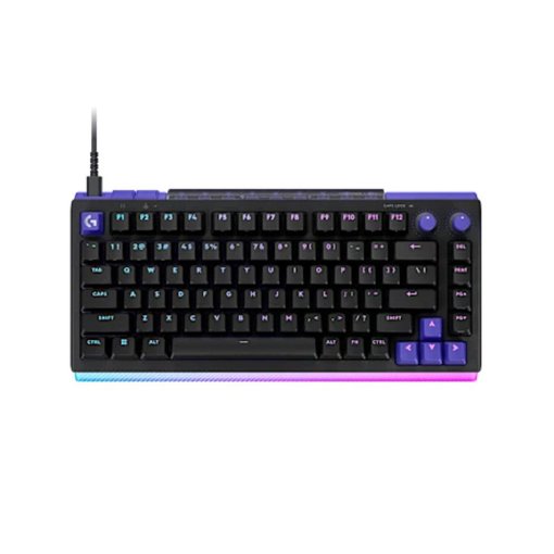 Teclado Logitech G512 X 75 Gaming mecánico con formato 75%, iluminación RGB LIGHTSYNC, conexión USB y switches de alto rendimiento para gaming competitivo.
