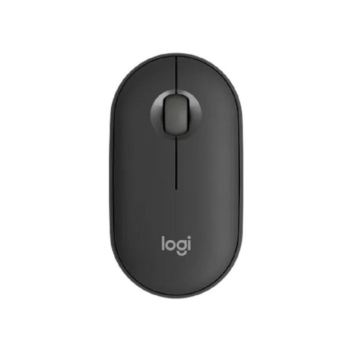 Mouse Logitech Pebble M350S color grafito con conexión Bluetooth y receptor USB Logi Bolt, diseño ultradelgado, clics silenciosos y sensor óptico de alta precisión para PC, notebook y tablet.