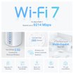 Imagen de DECO MESH TP-LINK BE65 BE11000 WIFI 7 TRIBANDA 3 PACK