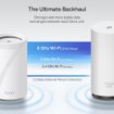 Imagen de DECO MESH TP-LINK BE65 BE11000 WIFI 7 TRIBANDA 1 PACK