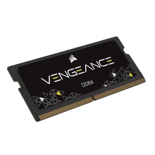 Memoria SODIMM Corsair VENGEANCE DDR4 de 8GB, velocidad 3200MHz, latencia CL22, ideal para notebooks de alto rendimiento, gaming y actualización de equipos portátiles.