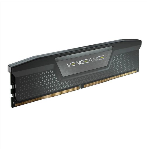 Memoria Corsair Vengeance 16GB DDR5 5600MHz CL40 CMK16GX5M1B5600C40 — módulo de alto rendimiento DDR5 con velocidad de 5600MHz, latencia CL40, diseño compacto en color negro y disipador de calor para máxima estabilidad en PCs gaming y de productividad.