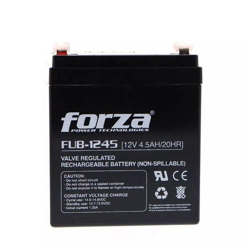 Imagen de BATERÍA FORZA FUB-1245 12V 4.5AH AGM SELLADA RECARGABLE PARA UPS