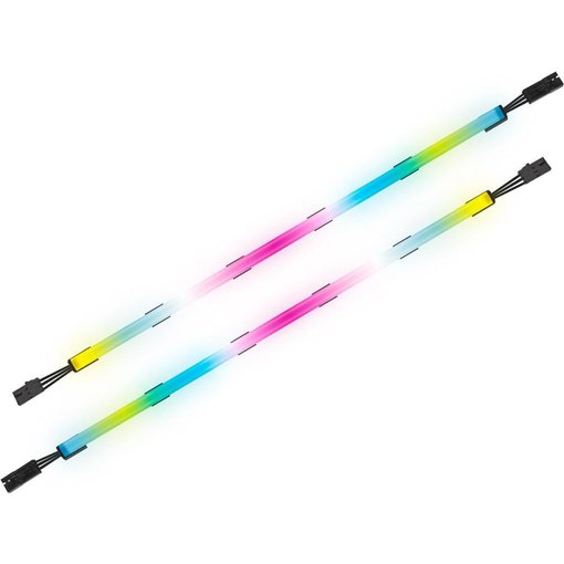 Tira LED Corsair iCUE LS100 Smart Lighting RGB de 450 mm con iluminación RGB direccionable, compatible con iCUE, ideal para monitores, escritorios y setups gamer.