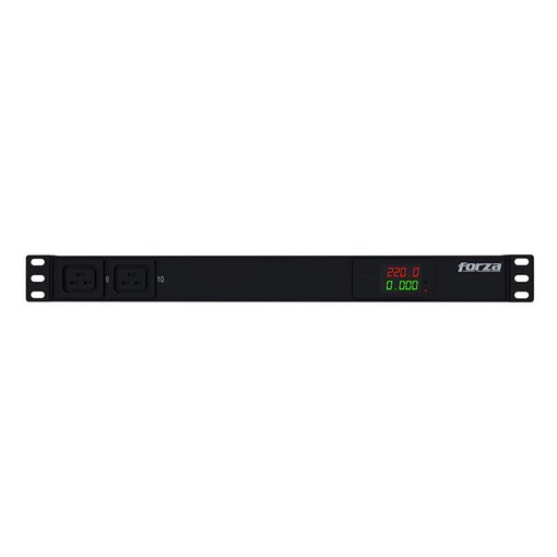 Imagen de PDU FORZA FPD-1012M1U 4000W 220V 1U 10 TOMAS LCD PARA RACK