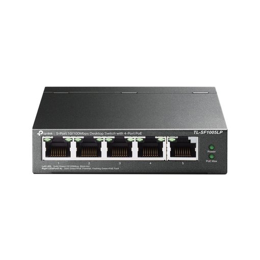 Imagen de SWITCH TP-LINK TL-SF1005LP 5 PUERTOS FAST ETHERNET CON 4 PUERTOS POE+ 41W