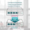Imagen de SWITCH TP-LINK TL-SF1005LP 5 PUERTOS FAST ETHERNET CON 4 PUERTOS POE+ 41W