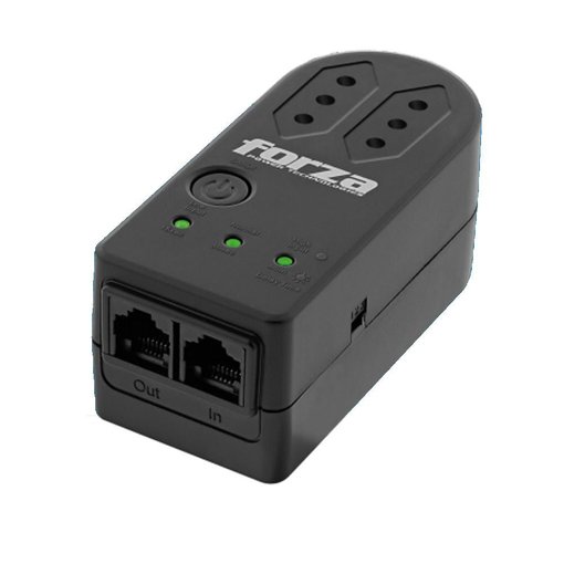 Imagen de PROTECTOR DE VOLTAJE FORZA ZION FVP-1202N-C 220V 1500W 2 TOMAS NEGRO