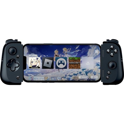 Control Razer Kishi V2 Black para smartphones con conexión USB-C/Lightning, botones de calidad consola y compatibilidad con juegos móviles y en la nube