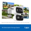 Imagen de CAMARA IP TP-LINK TAPO C246D 3K DOBLE LENTE 360° INTERIOR Y EXTERIOR IP65