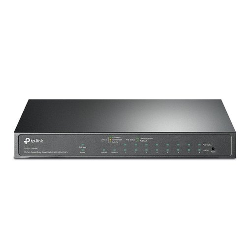 Imagen de SWITCH TP-LINK TL-SG1210MPE GIGABIT EASY SMART 10 PUERTOS CON 8 POE+ 123W