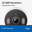 Imagen de CAMARA IP TP-LINK TAPO C113 2K 3MP PARA INTERIOR Y EXTERIOR IP65