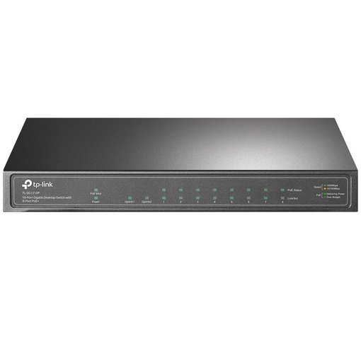 Imagen de SWITCH TP-LINK TL-SG1210P GIGABIT 10 PUERTOS POE+ 63W EASY SMART