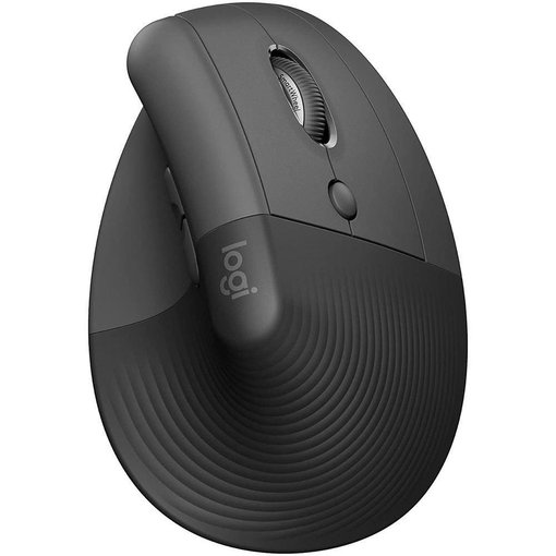 Mouse Logitech Lift Vertical ergonómico con conexión Bluetooth y receptor USB Logi Bolt, diseño vertical de 57°, sensor óptico de alta precisión y máxima comodidad para largas jornadas de trabajo.