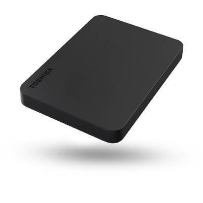Disco Externo Toshiba Canvio Basics 1TB USB 3.2 Gen 1 portátil color negro con diseño compacto para almacenamiento de archivos, copias de seguridad, fotos, videos y documentos