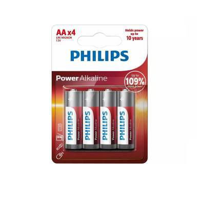 Imagen de PILAS PHILIPS ALCALINAS AA 1.5V BLISTER X4 LR6P4B/97